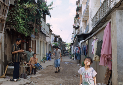 Little Boy in Phnom Penh Alley